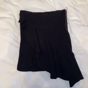 Black knit skirt